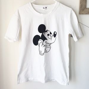 White Mickey Mouse shirt